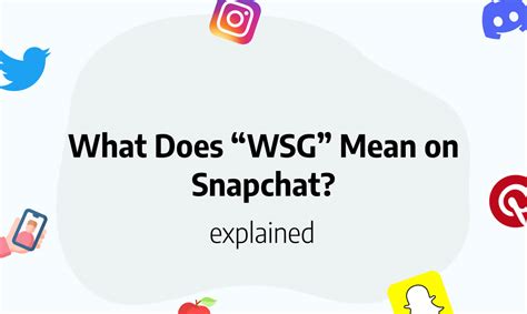 what does wsg mean from a guy|WSG Meaning in Chat: What Does It Stand For and How to。